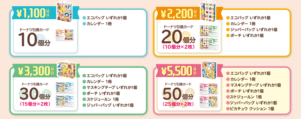 22 ミスドポケモン福袋の発売日はいつ 中身は ドーナツ引換券の使用方法や期限は Sakura Blog
